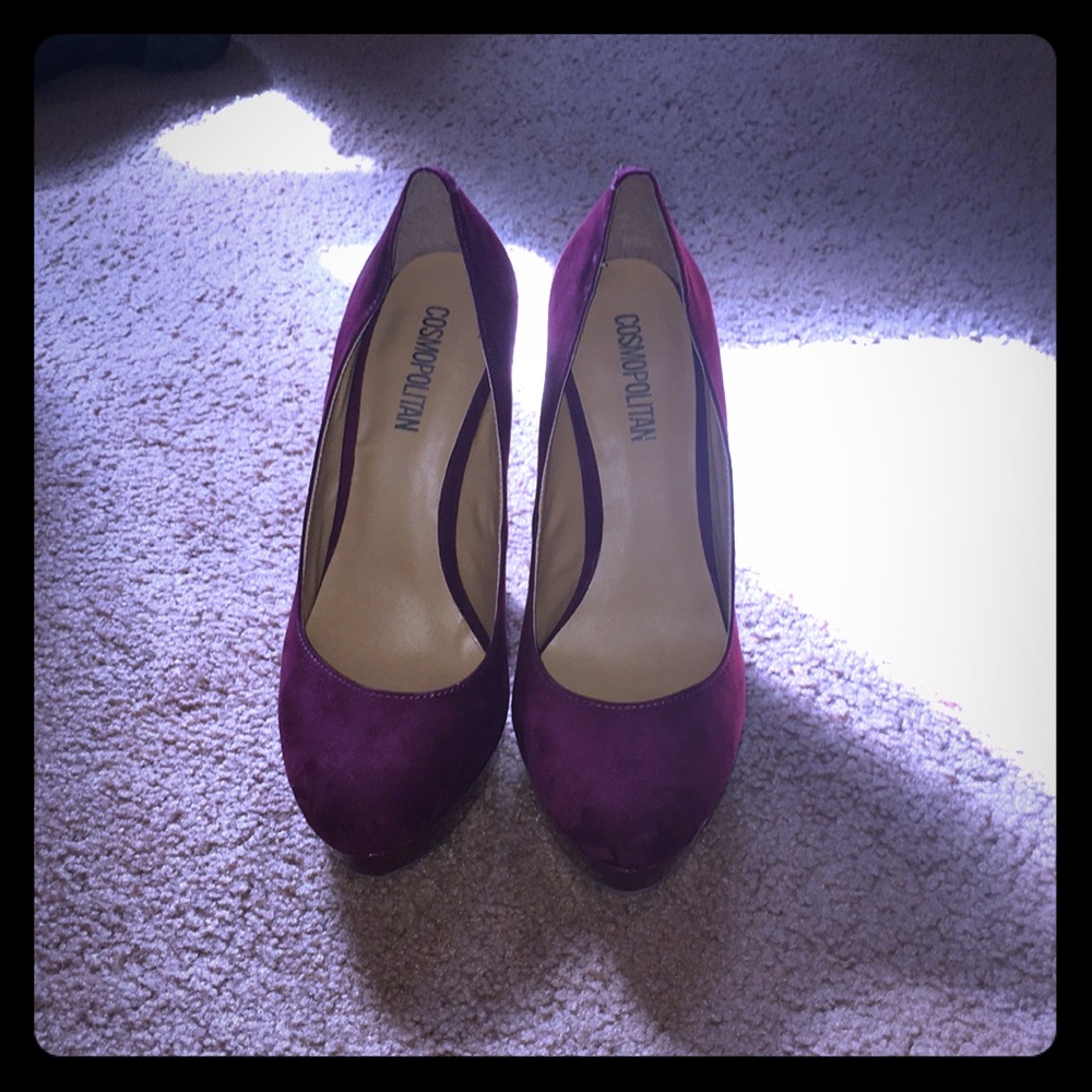 Maroon sway high heels